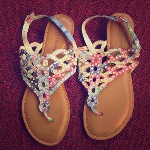 Cute colorful sandals